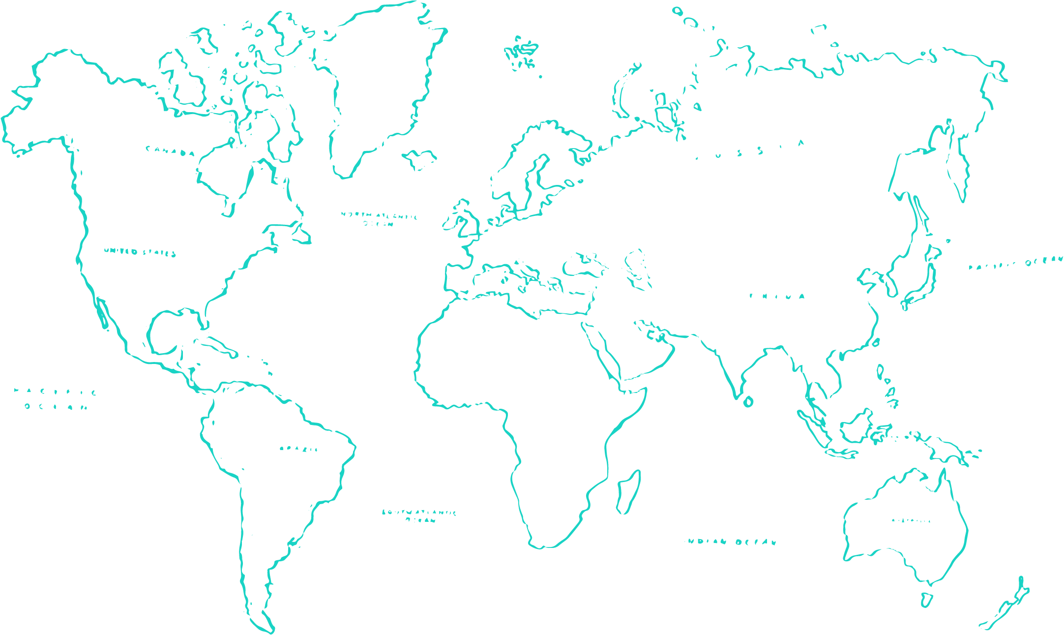 World map representing GBL's global outreach